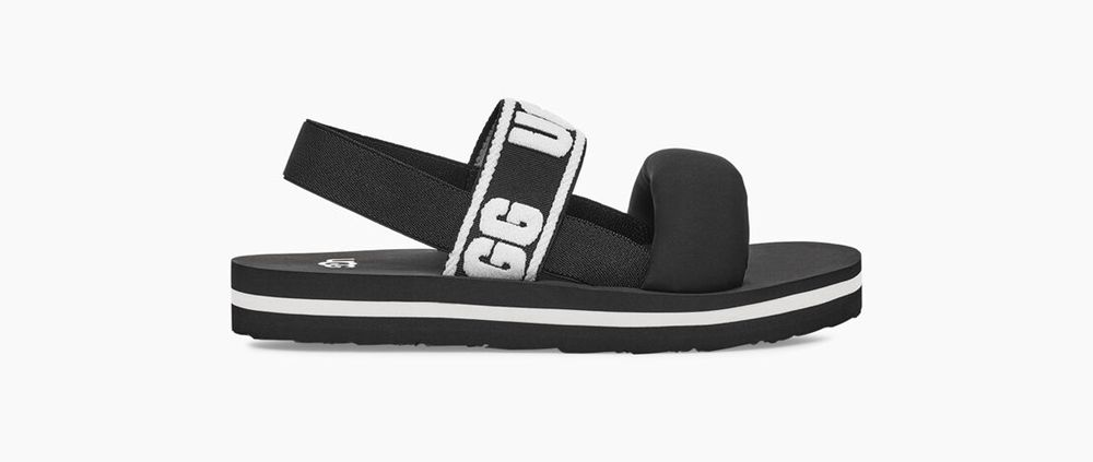 Ugg Sandal Big Kids - Ugg Zuma Sling Black - 063CJYONL